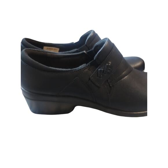 Clarks Angie Pearl Women's size 10W Office Career Comfy Leather Casual Loafers - Picture 2 of 12